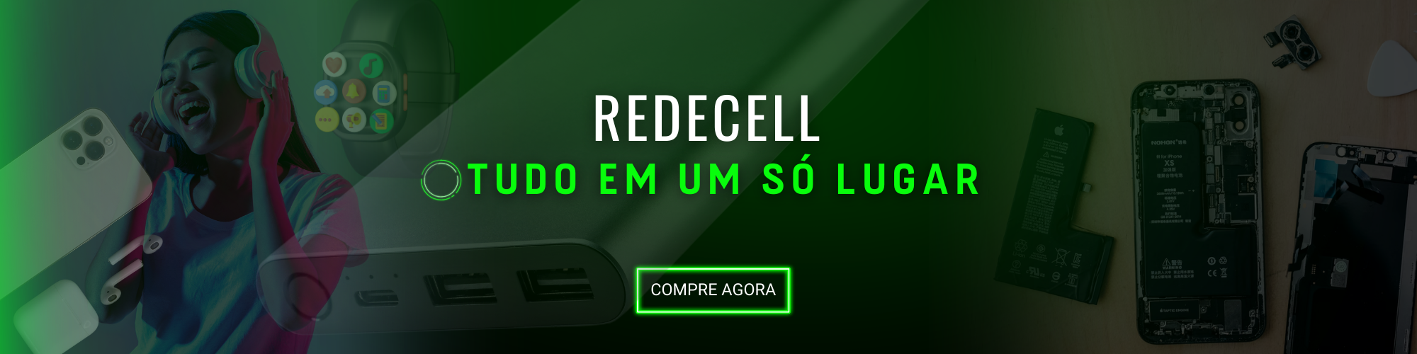 Full banner mostrando uma família em uma sala