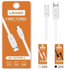 CABO USB  TIPO C 2M LEHMOX LE-15
