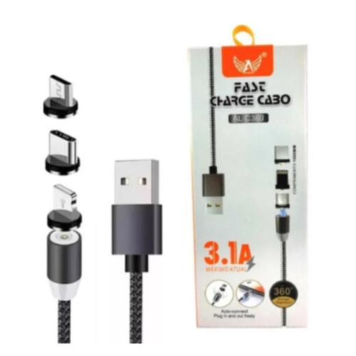 CABO USB MAGNETICO 3X1 ALTOMEX AL-C360