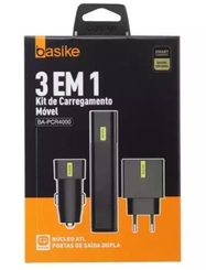 CARREGADOR VEICULAR BASIKE 3 EM 1